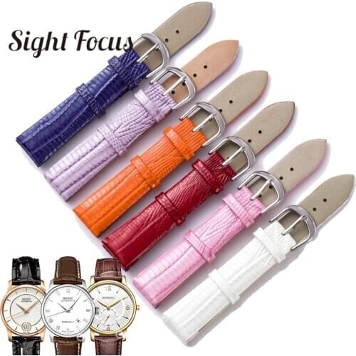 Calf Leather Watch Band Women Elegant Watch Strap 14mm 16mm 18mm 20mm Lady Watch Bracelet Watchband Watch Belts Correas Reloj