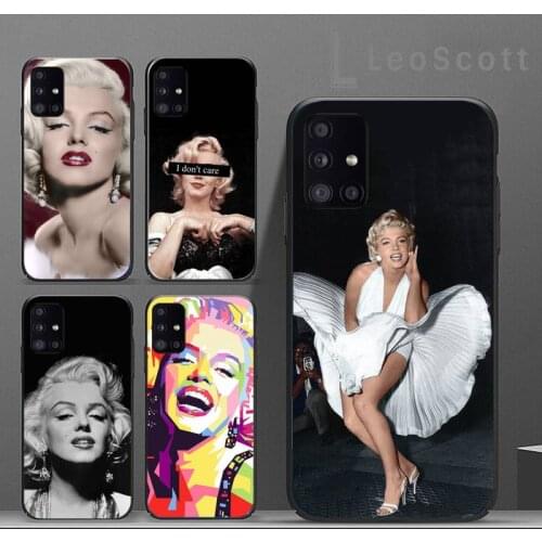 Sexy Girls Marilyn Monroe Phone Case For Samsung A40 A50 A51 A71 A20E A20S S8 S9 S10 S20 Plus note 20 ultra 4G 5G