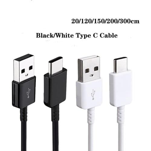 Original Samsung Type C USB Cable 2A Fast Charge USB 3.1 Type-C Data Line For Galaxy S8 S9 S10 Plus S11 S20 Ultra A70 A80 A90