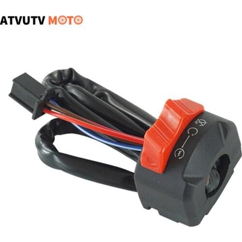 12V Motorbike Switch Motorcycle Switches 7/8" 22mm Handlebar Mount ON OFF Start Kill Switch Universal