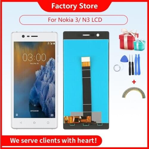 AAA Quality LCD For Nokia 3 N3 TA-1020 TA-1028 TA-1032 TA-1038 Display Touch Screen Digitizer For Nokia3 LCDS