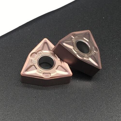 10PCS WNMG080408 MM 1125 Stainless Steel External Turning Tool Carbide Insert Cutting Lathe CNC Tools Lathe Cutter Carbide Tip