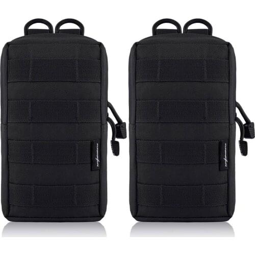 2Pcs Tactical Molle Pouches EDC Utility Pouch Gadget Gear Bag Military Vest Waist Pack Water-resistant Compact Bag