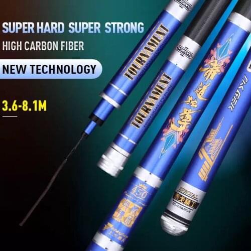 3.6m 3.9m 4.5m 4.8m 5.4m 6.3m 5 Section Expansion Ultra Lightweight High Carbon Carp Rod