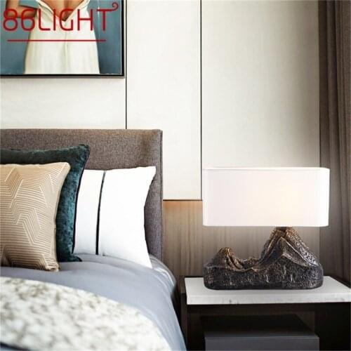 86LIGHT Creative Resin Table Lamp Mountains Shade LED Decorative Desk Lighting for Home Bedside