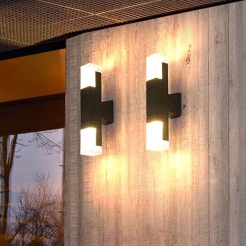 Acrylic LED Garden Wall Lamp 10/20W Outdoor Waterproof Wall Light Hotel Exterior Wall Balcony Corridor Wall Lamp