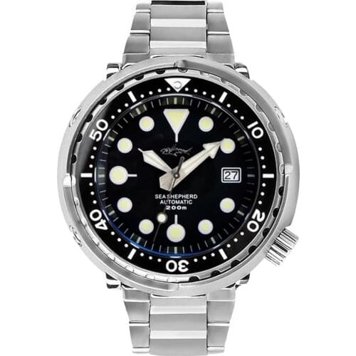 Automatic watch for men,mens sport dive wrist watches HEIMDALLR man self wind mechanical wristwatch waterproof luminous montre