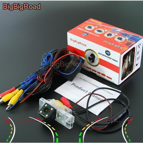 BigBigRoad Car Intelligent Track Parking Rear View Camera For Nissan QASHQAI X-TRAIL XTRAIL Geniss Night Vision Waterproof