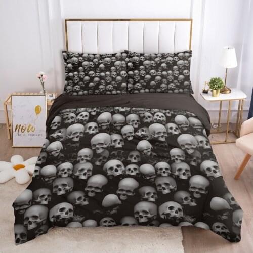 Skull Deadpool Duvet cover set 240x220 200x200 Bedding set Twin Queen King Double Bed linens Quilt cover Bedclothes gather