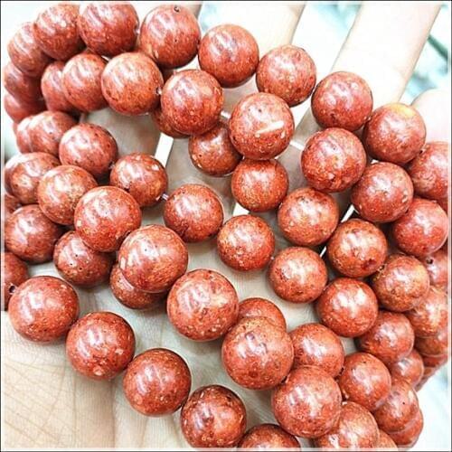 Sponge coral loose beads coral beads accessories red coral size 6mm 8mm 10mm 12mm 14mm 16mm