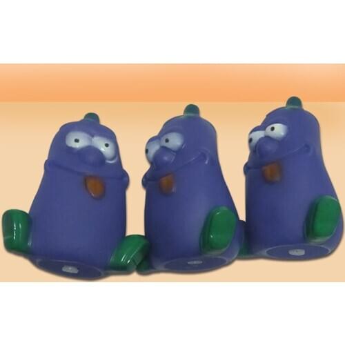 Pet toys rubber sound eggplant pet supplies bite-resistant dog training dog toy，Q294