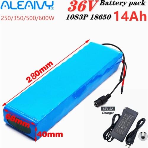 ALEAIVY 10S3P 36V 14000Ah 18650 li-ion battery series lithium ion battery pack for 100W-500W Electric scooter M365 parallel use
