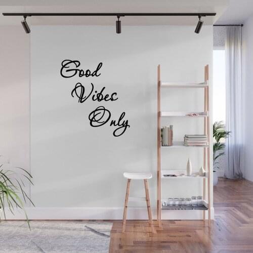 Good Vibes Duly Wall Sticker Home Decor For Living Room Bedroom Removable Nursery Decoration Vinyl Art Mural ph801