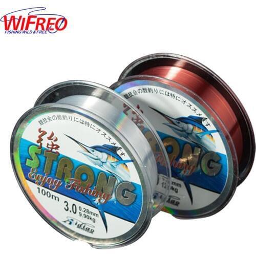 Wifreo Nylon Fishing Line 100M 2-35LB Monofilament Material for Carp fishing