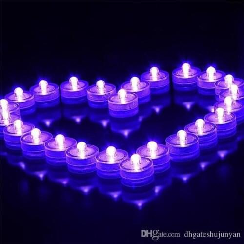 New Arrival Waterproof LED Submersible Candles Tealight Lamp Fish Tank Vase Decor Lighting For Wedding Birthday Party Bar Decora