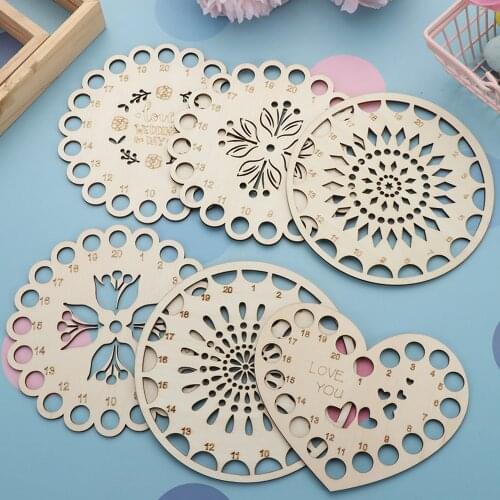 Natural Wood Embroidery Floss Organizer Cross Stitch Thread Holder Storage Cross Stitch Thread Finishing Tool Sewing Accessorie