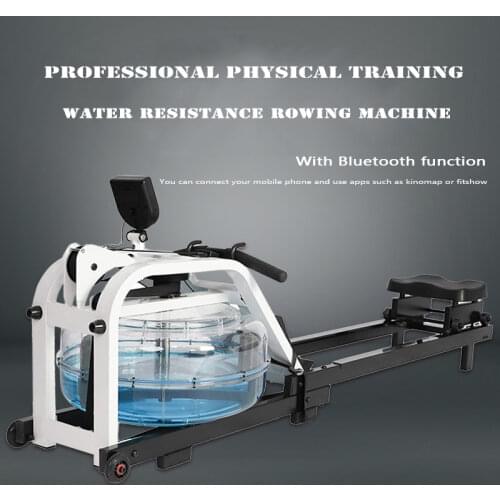 All Steel Household Intelligent Rowing Machine Commercial Water Resistance Rowing Machine Aerobic Fitness Equipment