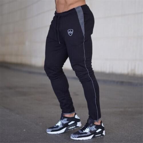 Mens jogging pants sports pants pants mens GYMs bodybuilding training cotton jogging pants fashion training casual trousers