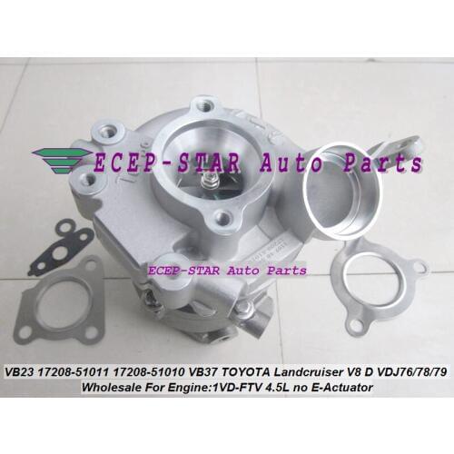1pc Twin Turbo RHV4 VB23 17208-51010 17208-51011 VED20027 For TOYOTA Land Cruiser 200 series D-40 508F 1VD-FTV VDJ76 78 79 4.5L