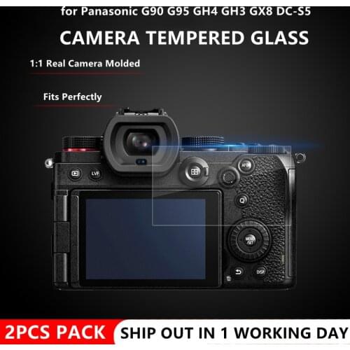 2PCS Camera Original 9H Camera Tempered Glass LCD Screen Protector for Panasonic G90 G95 GF10 GF90 GH4 GH3 GX8 DC-S5 Camera