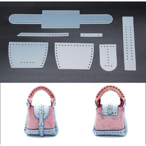 2019 DIY leather craft Mini bag Small Shoulder bag Pendant sewing pattern pvc template