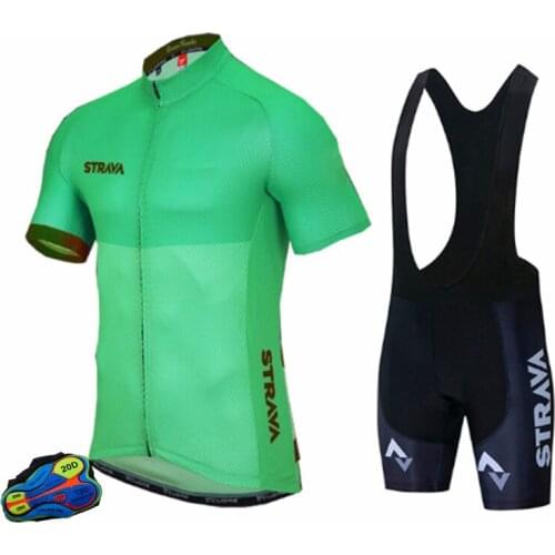 STRAVA 2021 MTB Breathable Cycling Clothing Bicycle Sportswear Suit 20D Pro Cycling Jersey Men Short Sleeve Ropa Ciclismo Hombre