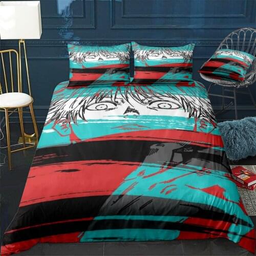 Gojo Jujutsu Kaisen Duvet Cover Comfortable Quilt Home Decora Design Universal Bedding Set Bedclothes+Pillowcase 3pcs