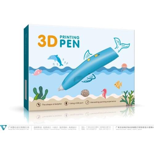3D Stereo Painting Pen DIY 3-Color Crafting Doodle Drawing Art Printer Pen For Designer Kids Drawing Pen Gifts Educational Toys