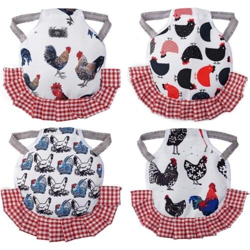4Pcs Standard Chicken Saddle,Chicken Jacket Straps,Hen Apron Feather Fixer with Elastic Strap,Wing Back Protector Suit