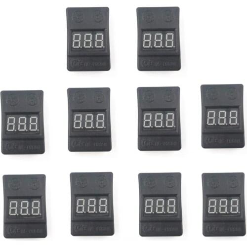 5/10pcs BX100 1-8S Lipo Battery Voltage Tester/ Low Voltage Buzzer Alarm/ Battery Voltage Checker with Dual Speakers