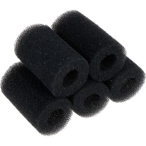 5Pcs Sponge Aquarium Filter Protector Cover For Fish Tank Inlet Pond Black Foam