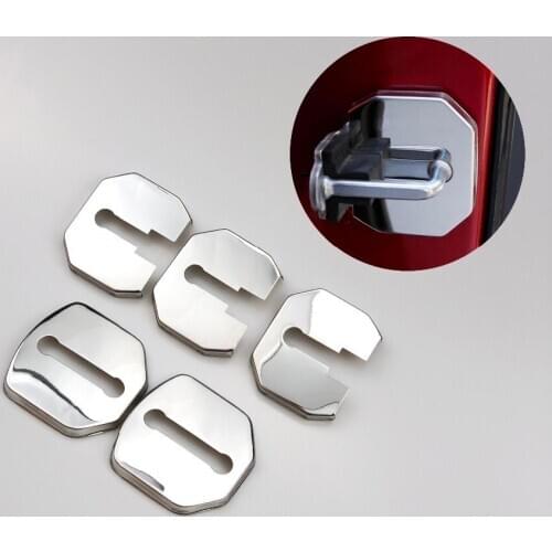 5pcs/lot Car Accessories Door Lock Waterproof Anti Rust Protection Buckle Cover For Ford Ecosport 2013-2019