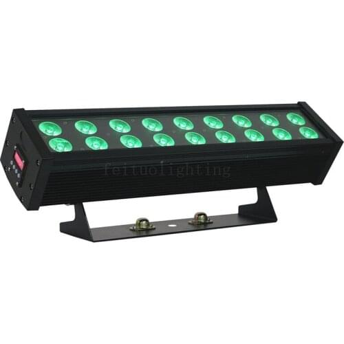 6pcs Waterproof Dmx Led Wall Washer Light 18x15W 6in1 RGBWY UV Wall Washer Outdoor Led Bar Stage Light Ip65 Wall Washer Light