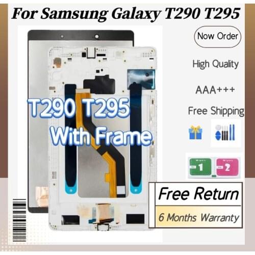 8.0" LCD For Samsung Galaxy Tab A 8.0 2019 SM-T290 SM-T295 T290 T295 LCD Display Touch Screen Digitizer Assembly with Frame