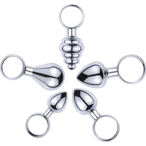 Finger Anal Beads Toys Metal Butt Plug Masturbator for Man Anal Vibrators Anal Plug Private Goods for Men Adult Toys Sex Shop