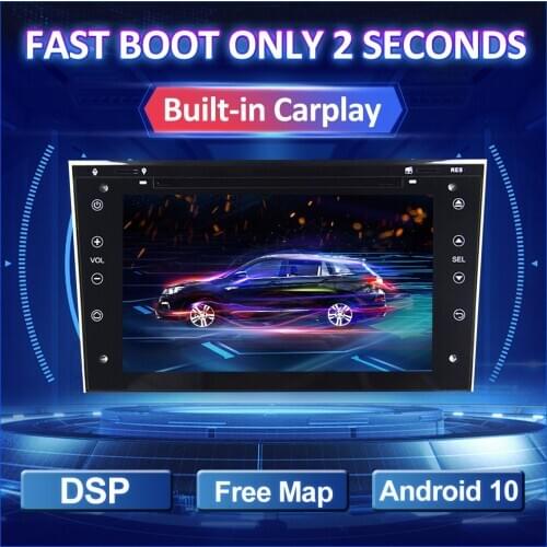 Eunavi 2 Din Android 10 Car Radio GPS For Opel Corsa Zafira Astra H G Vectra Antara Vauxhall Multimedia 7 inch Carplay 2Din DVD