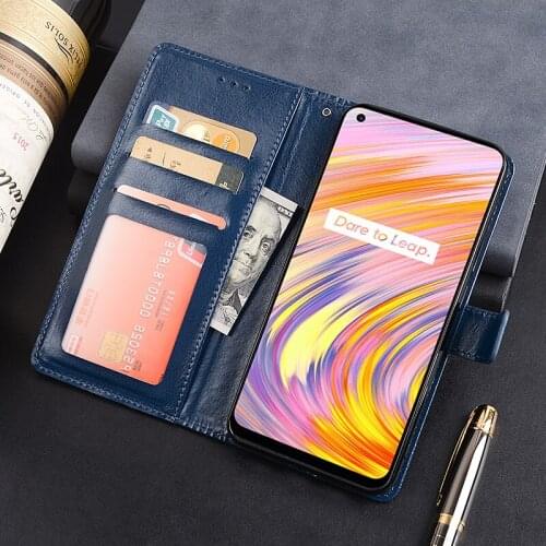 Flip Wallet Case For Realme V15 5G Leather Cover For Realme RMX3092 RMX3093 Phone Case Funda Capa Coque