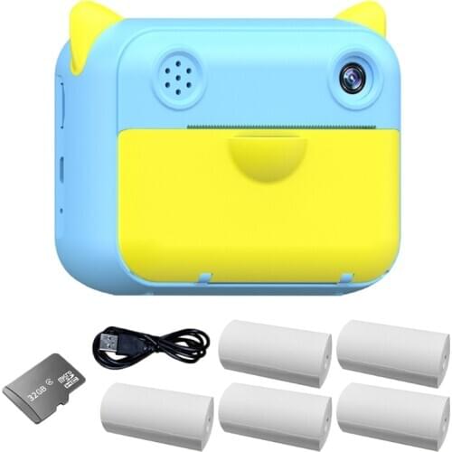 Kids Instant Print Camera Polaroid Toys Children Digital Thermal Printing Camera Q6PD