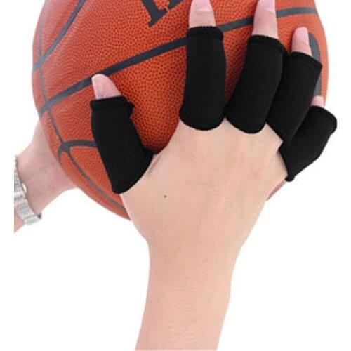 10Pcs/lot Stretchy Sports Finger Sleeves Arthritis Support Finger Guard Outdoor Basketball Volleyball Finger Protection