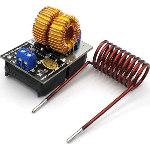 Hot Sale 5-12V 120W Mini ZVS Induction Heating Board Flyback Driver Heater DIY Cooker+ Ignition Coil