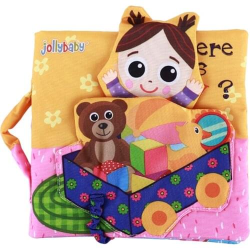Baby Early Learning Education Cloth Book With Ring Paper Book Baby Story Book Toy Soft Development Toys