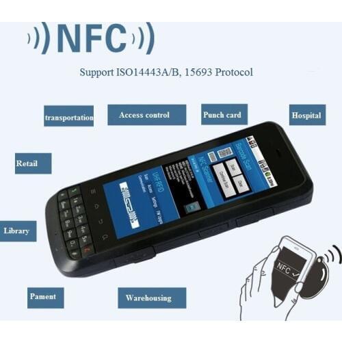 LS388T Handheld Industrial PDA 13.56mhz RFID NFC Reader with WIFI Bluetooth GSM/3G