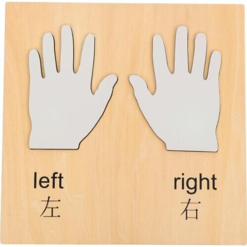 Montessori Materials for Toddler Hands Model Left and Right Hand Preparation Working for Writing Equipment for Preschool
