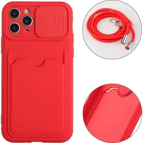 For Soft Silicone Case Back Cover For iPhone11 Pro Fashion Candy color Couples Cover Card Slot Holder Solid Color