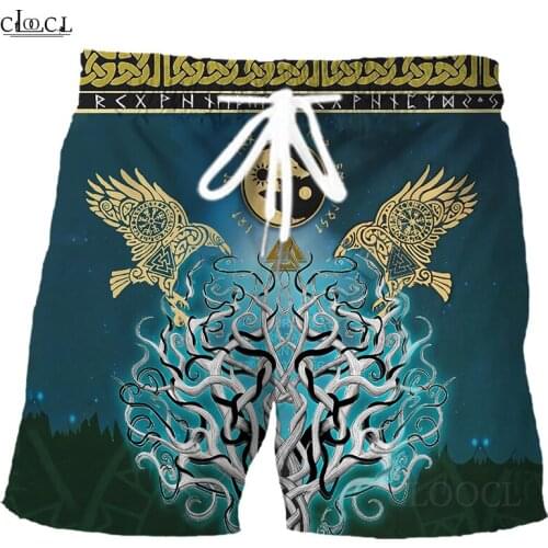CLOOCL Newest Popular Viking Tattoo 3D Print Men Summer Fashion Hip Hop Harajuku Beach All-match Cool Sweatpants Drop Shipping