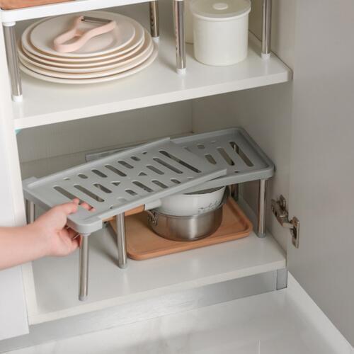 Storage Shelf Shoe Rack Multifunctional Stainless Steel Closet Cabinet Holder Home Bathroom Kitchen Bowl Dish Cupboard Organizer