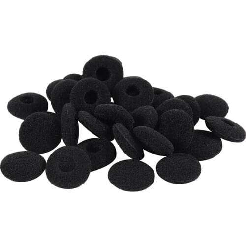 Replacement Earphone in Soft Foam Sponge Bearing Headsets Covers Black
