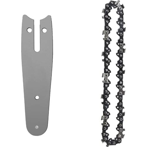 Universal 4 Inch Electric Chain Saw and Guide Plate Mini Chainsaw Replacement Chain for Electric Pruning Garden