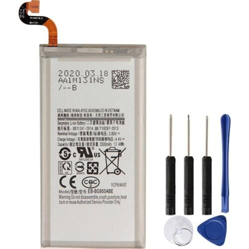 Samsung Original EB-BG955ABE Battery For Samsung GALAXY S8+ G9550 S8 Plus G955 EB-BG955ABA Replacement Phone Battery 3500mAh
