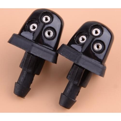 2Pcs Front Windshield Water Wiper Washer Jet Nozzles Spray ABS Plastic 38340-56K00 Fit For Suzuki Swift SX4 Aerio Escudo 2005